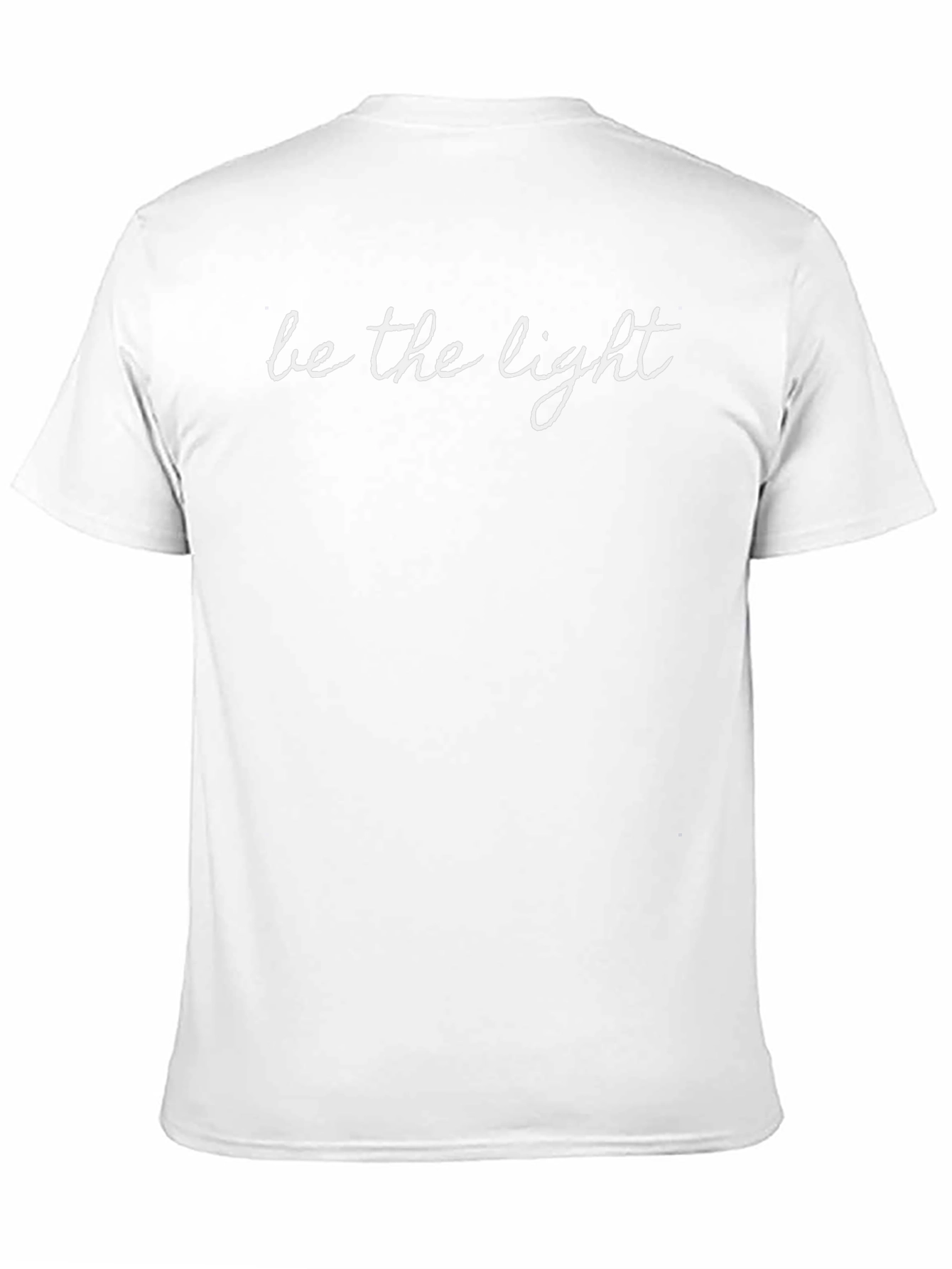 Be the Light Black Tee - Inspirational Graphic T-Shirt