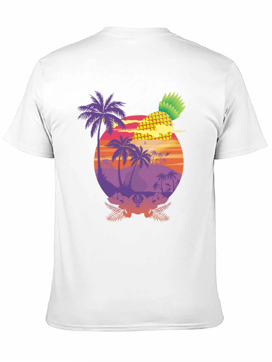 Tropical Pineapple Sunset T-Shirt