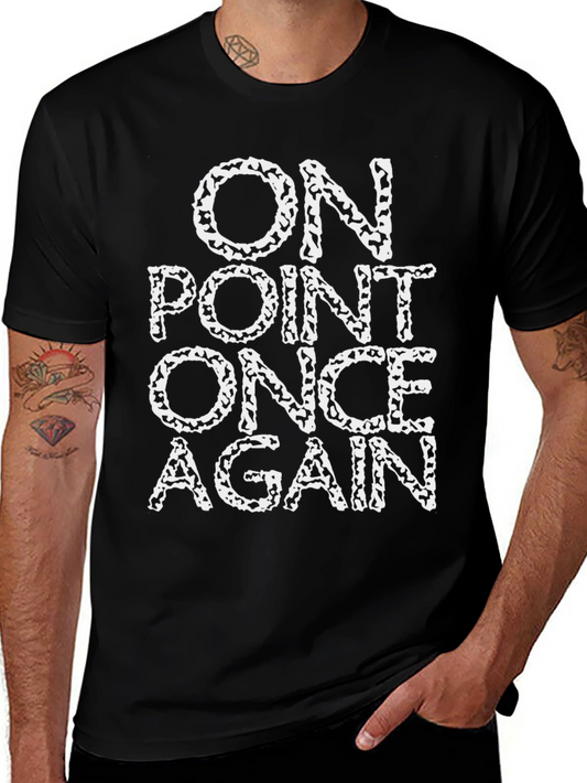 On Point Once Again Black Graphic Tee