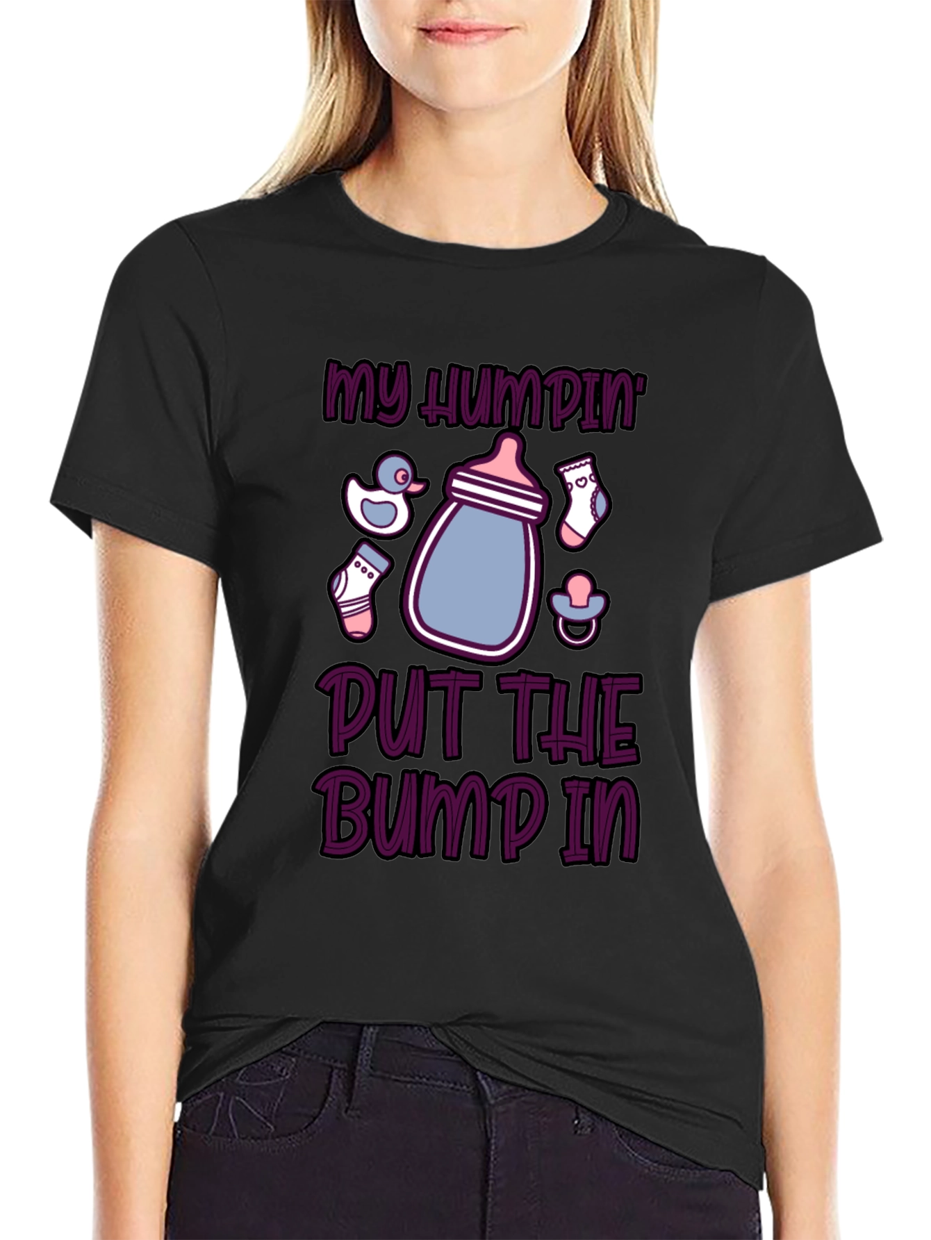 My Humpin Put the Bump In Funny Maternity T-Shirt