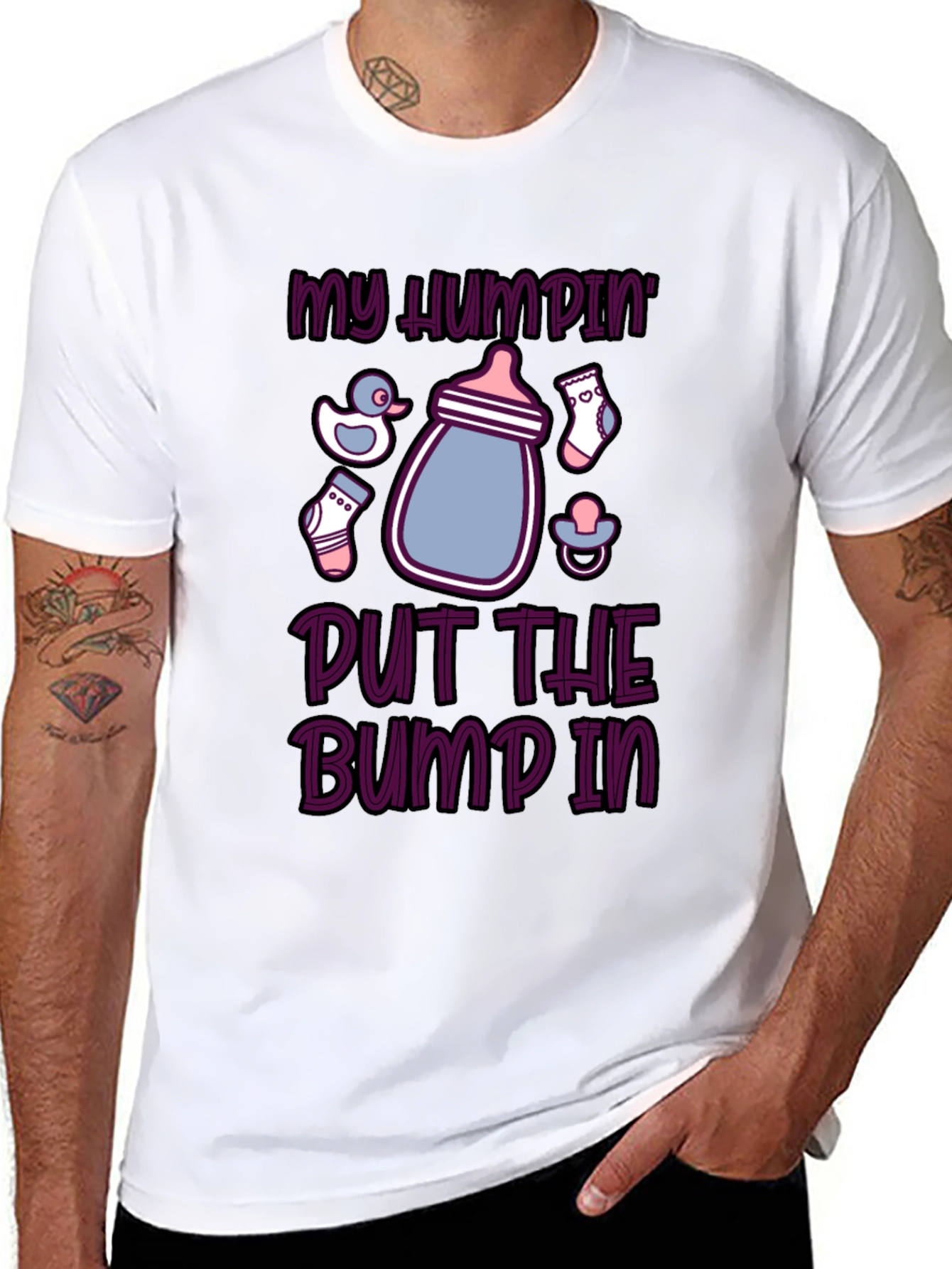 My Humpin Put the Bump In Funny Maternity T-Shirt