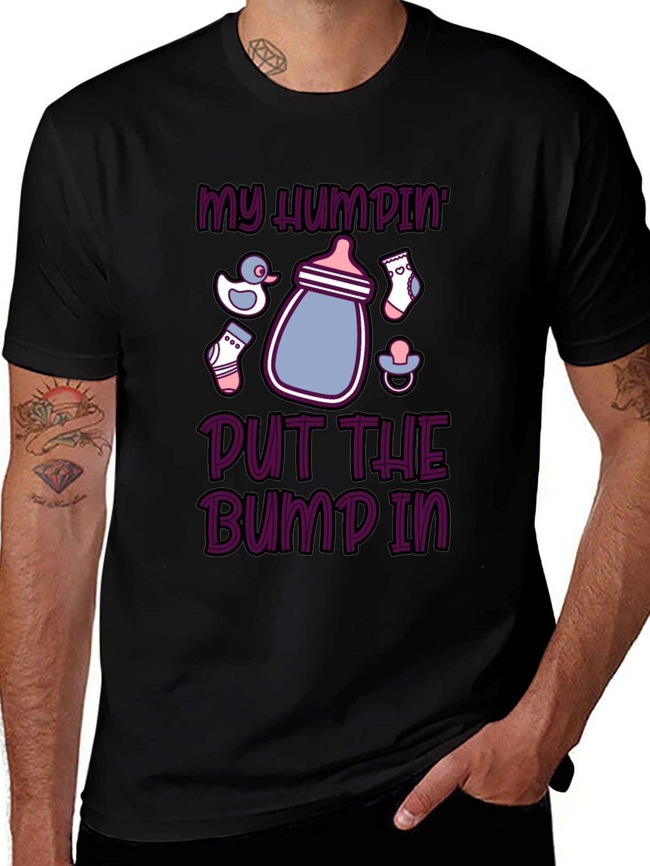My Humpin Put the Bump In Funny Maternity T-Shirt