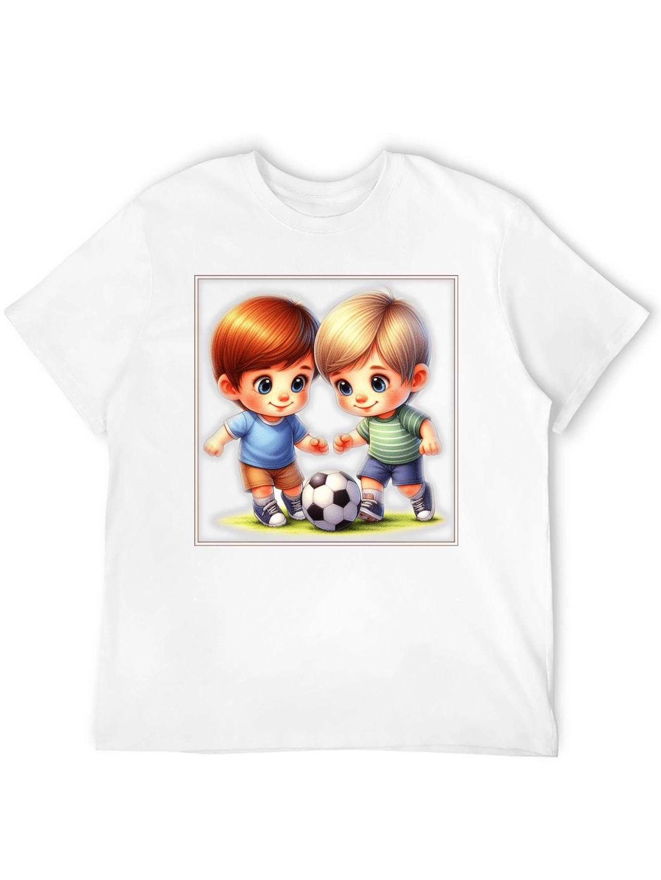 Cartoon Boys Soccer T-Shirt