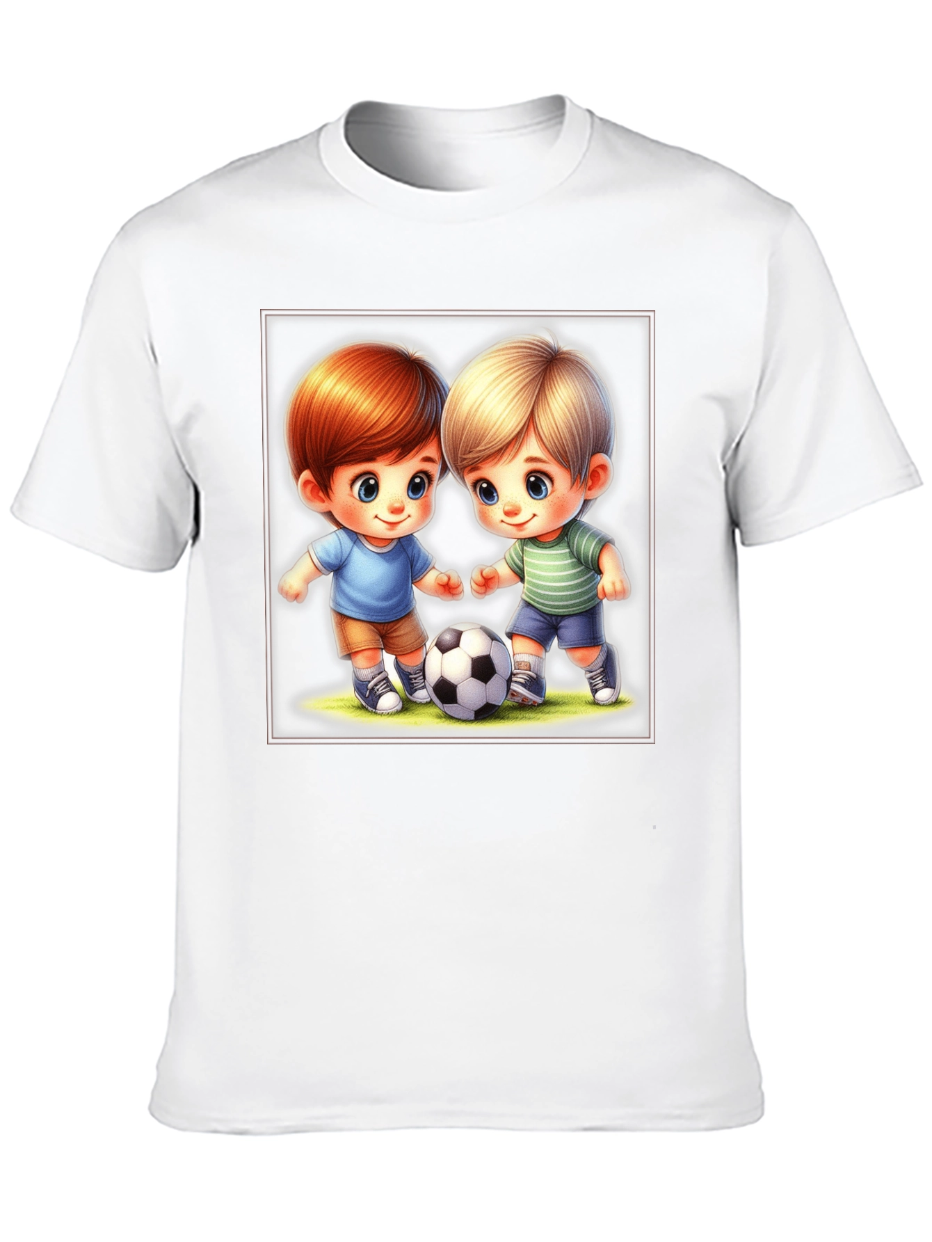 Cartoon Boys Soccer T-Shirt