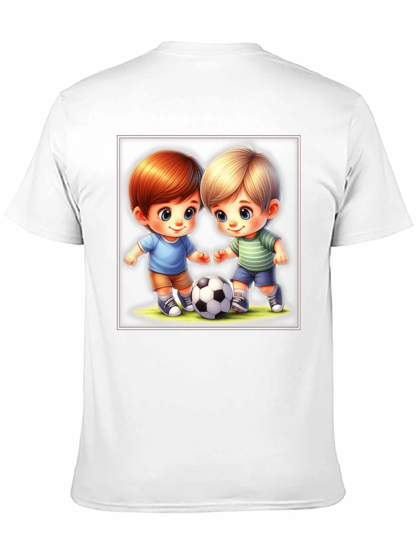 Cartoon Boys Soccer T-Shirt