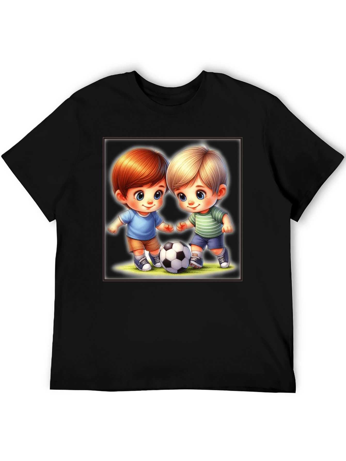 Cartoon Boys Soccer T-Shirt