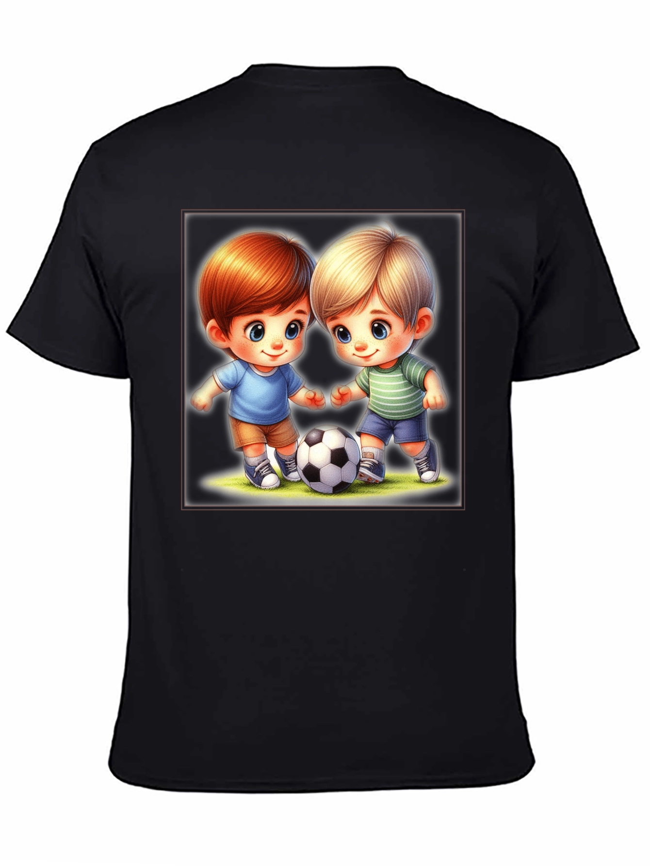 Cartoon Boys Soccer T-Shirt