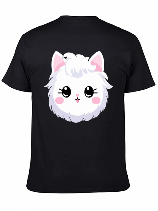 Cute Cartoon Cat Graphic Tee