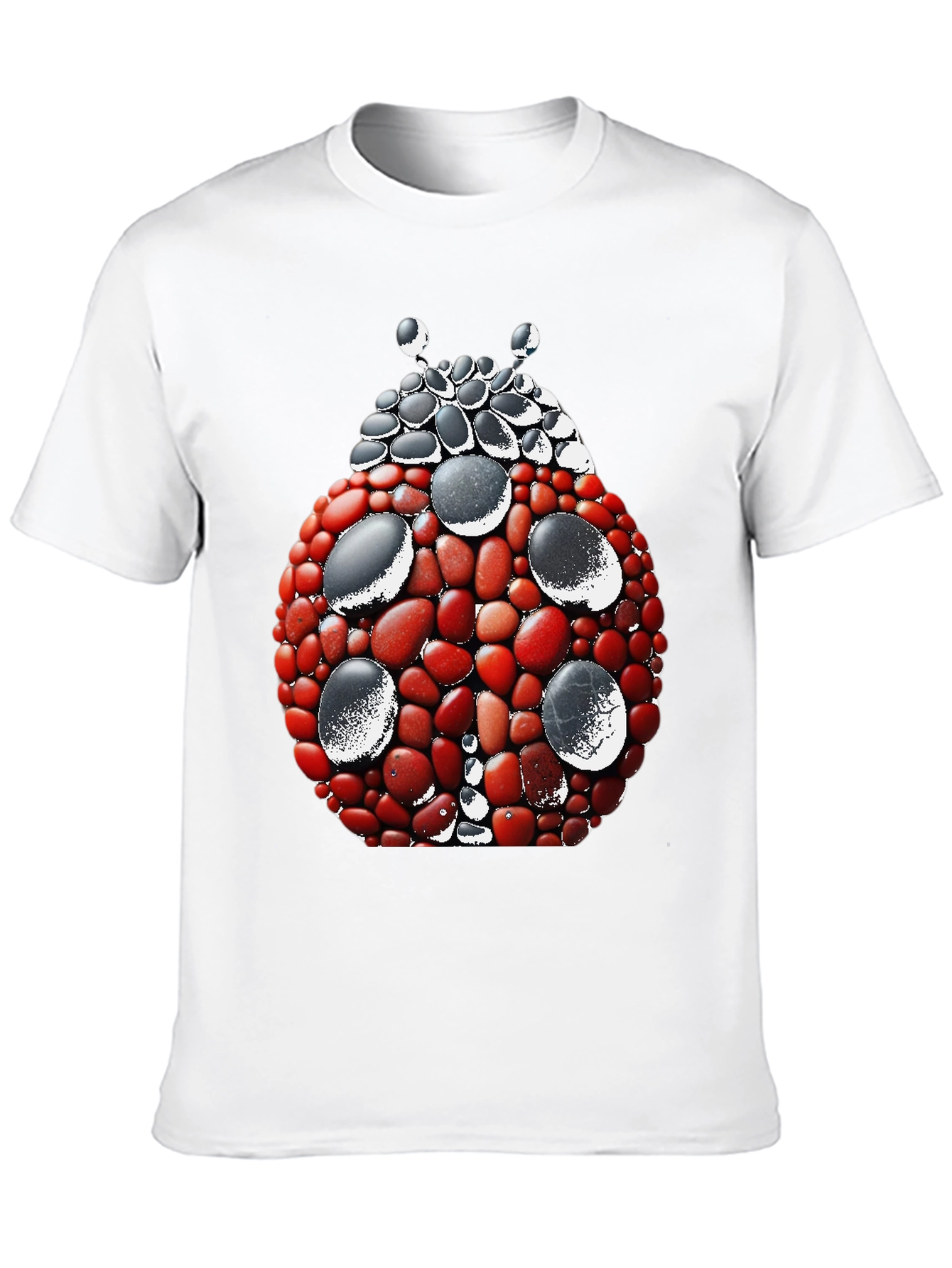 Ladybug Stone Art Graphic Tee