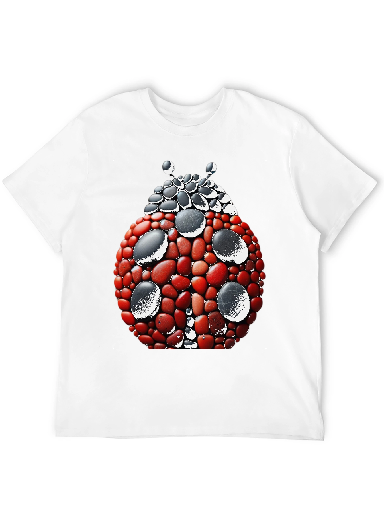 Ladybug Stone Art Graphic Tee