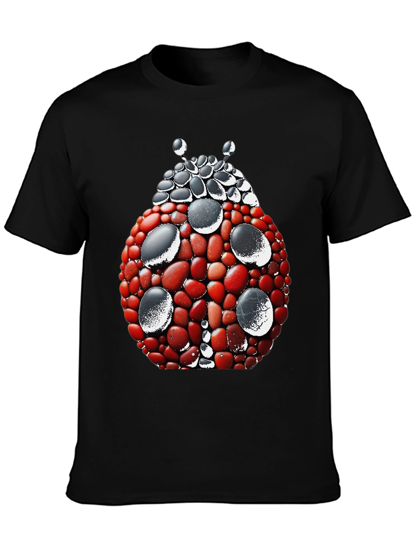 Ladybug Stone Art Graphic Tee