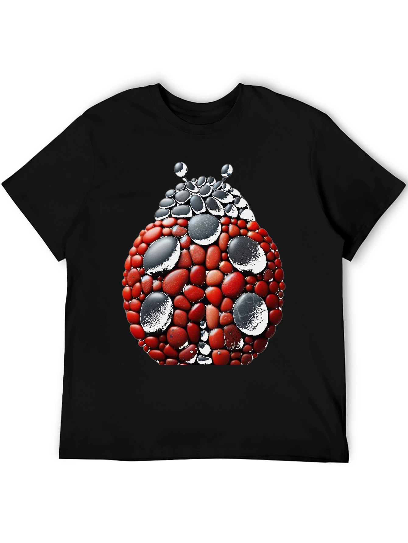 Ladybug Stone Art Graphic Tee