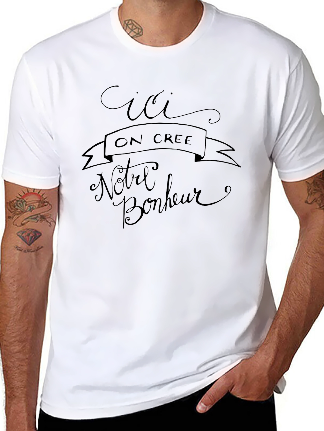 Cici On Cree T-Shirt -  French Slogan Tee