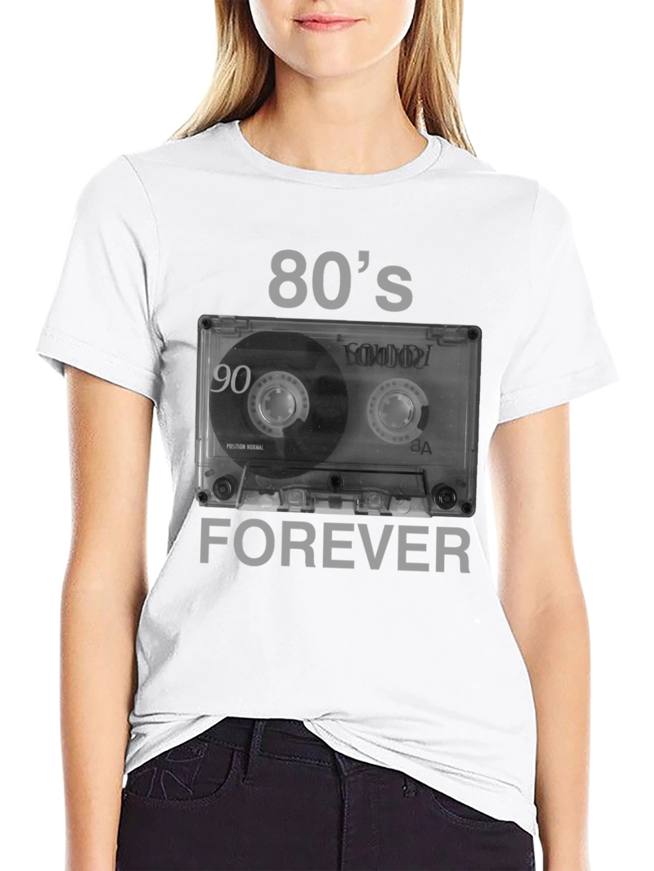 Retro 80s Cassette Tape Forever Graphic T-Shirt