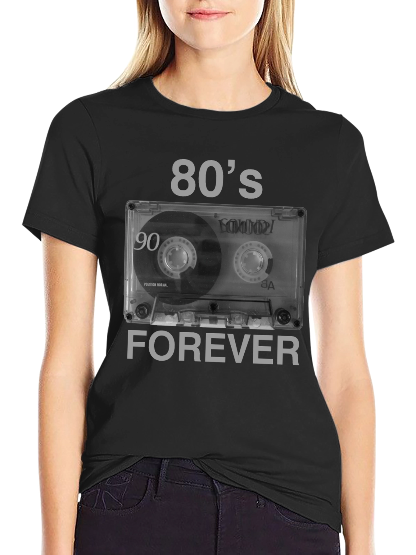 Retro 80s Cassette Tape Forever Graphic T-Shirt