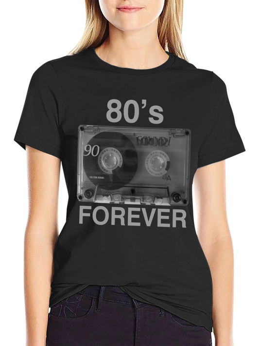 Retro 80s Cassette Tape Forever Graphic T-Shirt