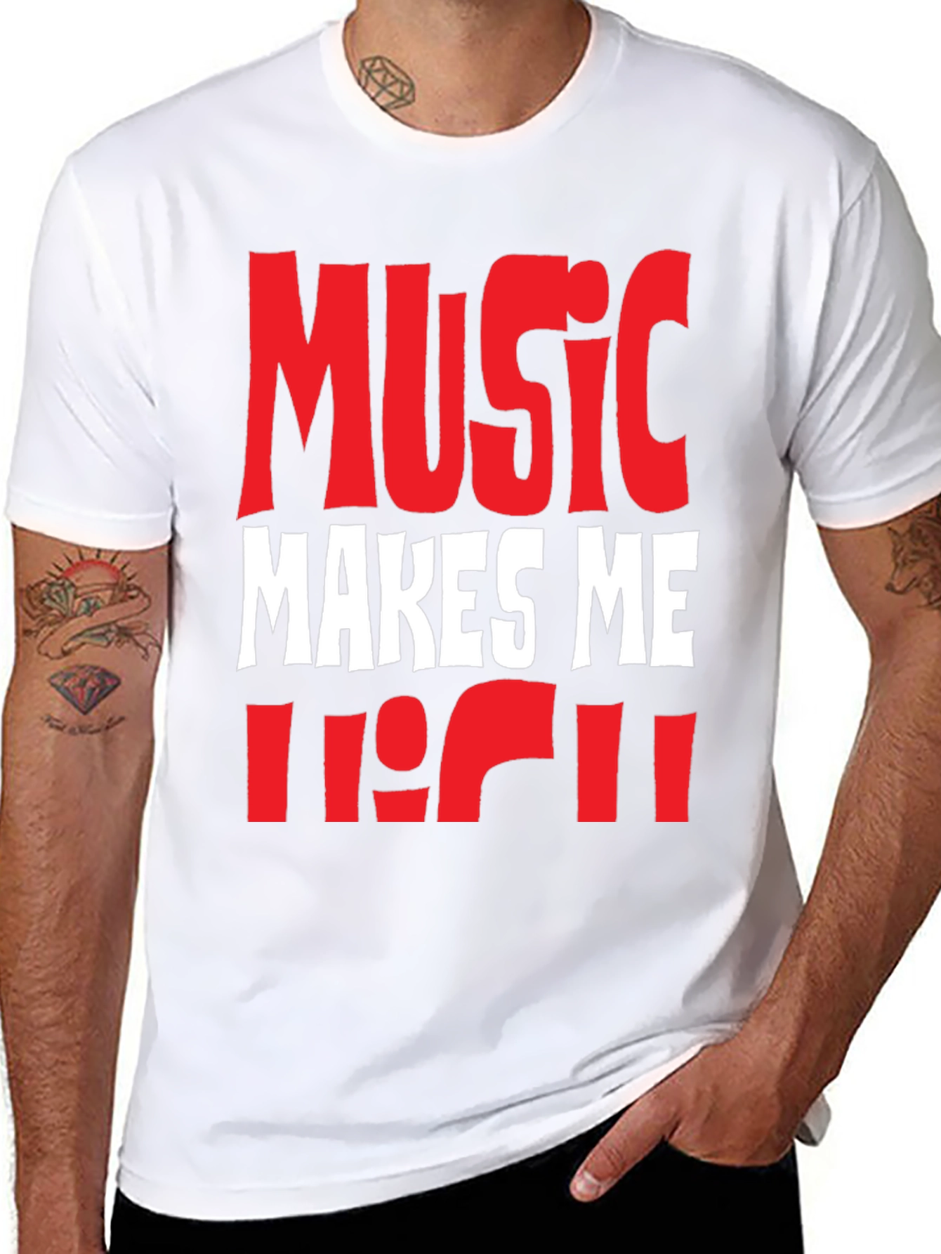 Music Makes Me High Graphic Tee