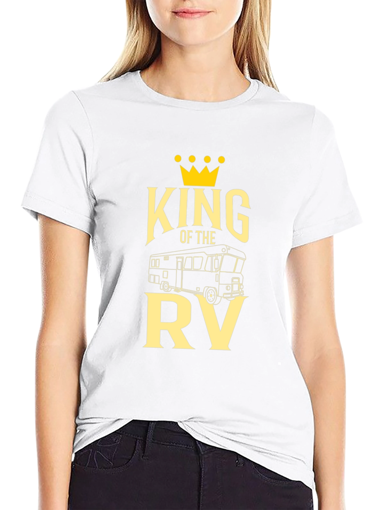 King of the RV Black Graphic T-Shirt