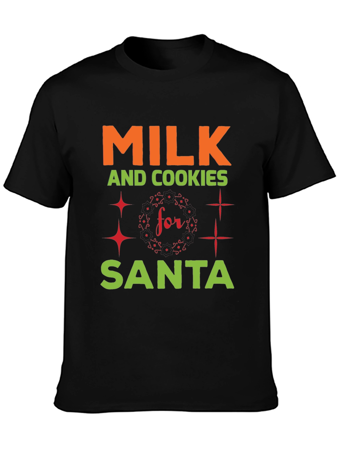 Milk and Cookies for Santa T-Shirt