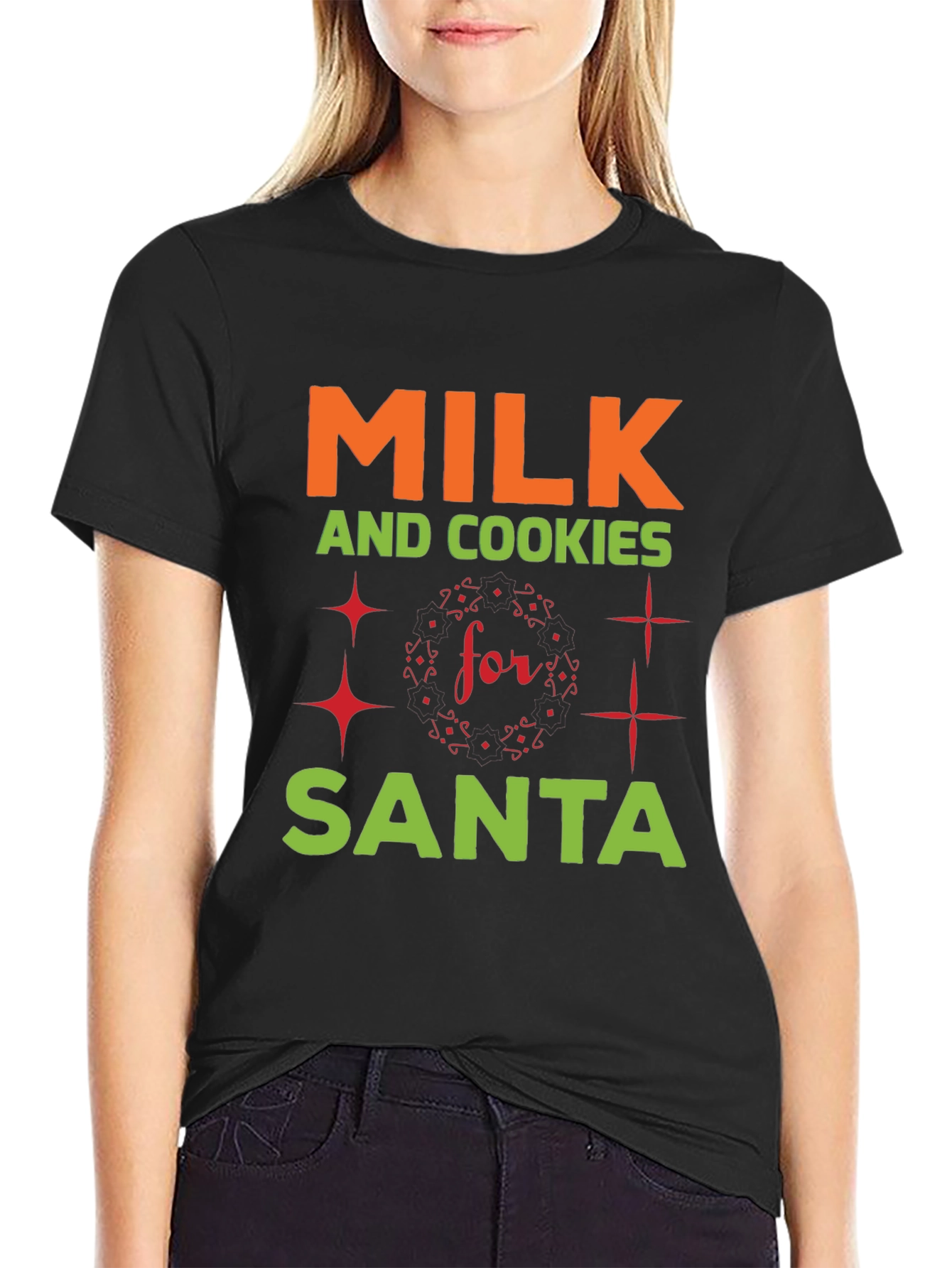 Milk and Cookies for Santa T-Shirt