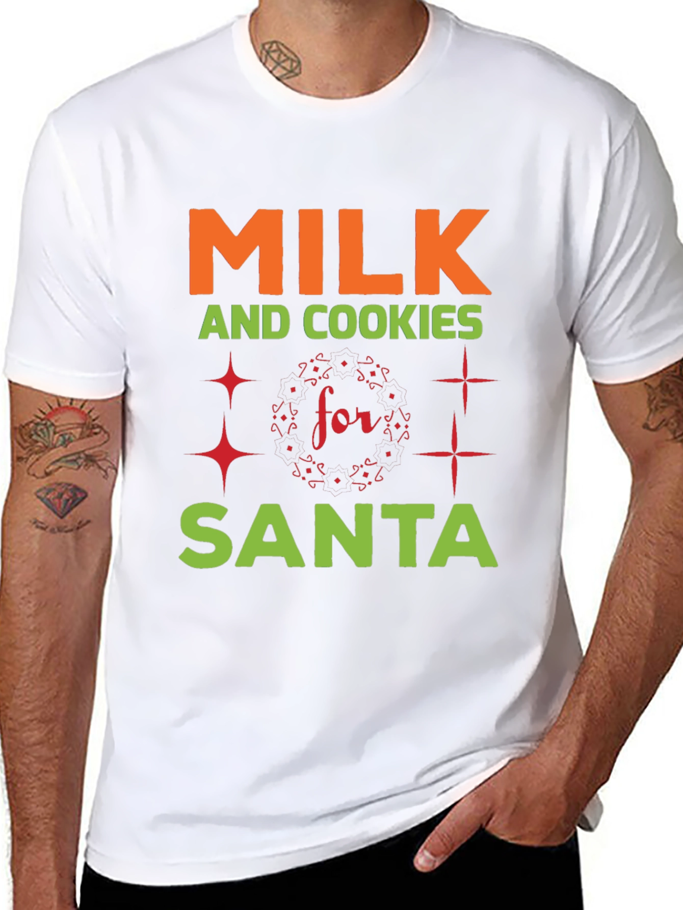 Milk and Cookies for Santa T-Shirt