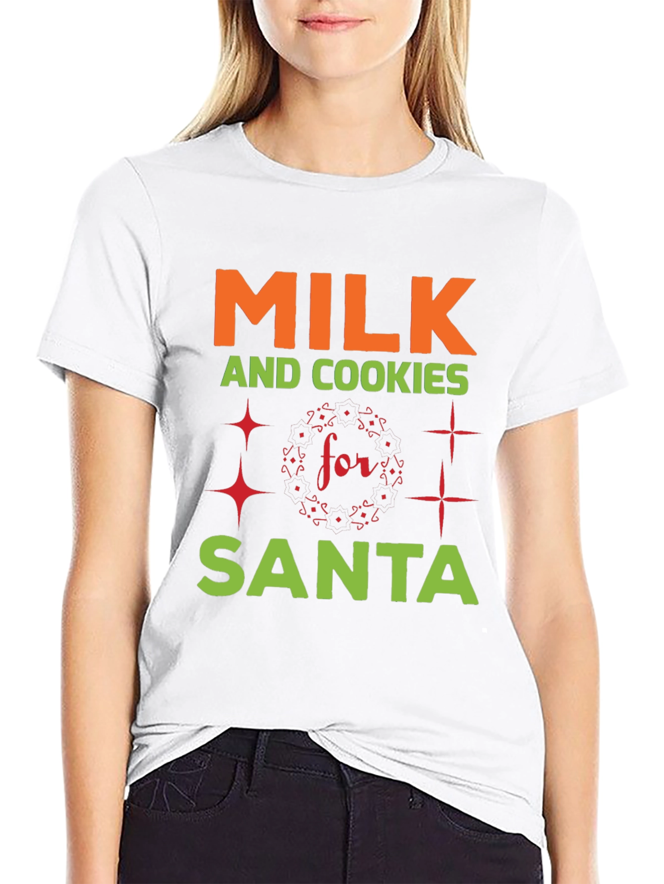 Milk and Cookies for Santa T-Shirt