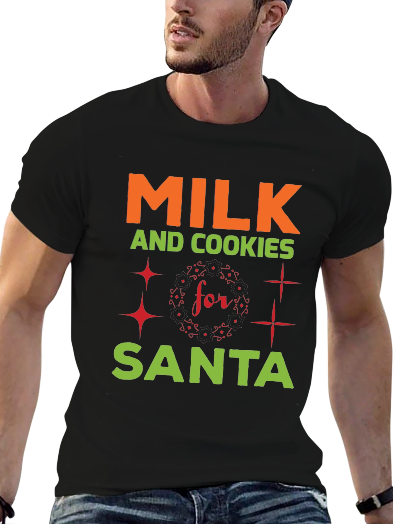Milk and Cookies for Santa T-Shirt