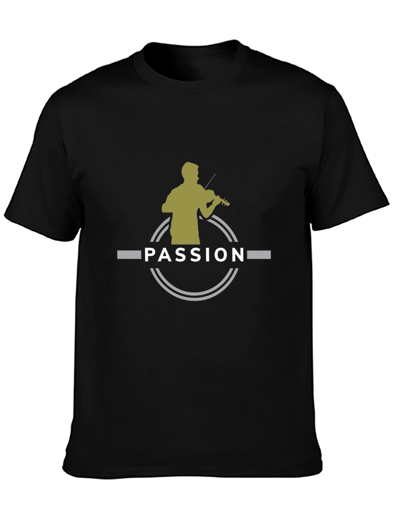 Passion Violinist Graphic Tee - Black