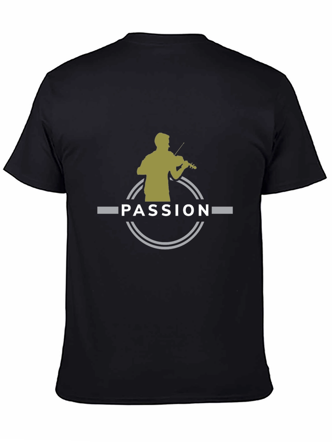 Passion Violinist Graphic Tee - Black