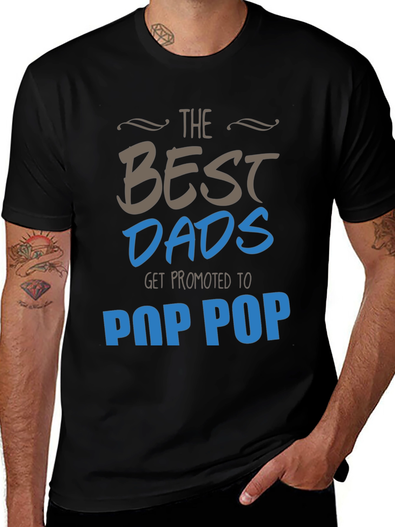 Best Dads Get Promoted to Pop Pop T-Shirt
