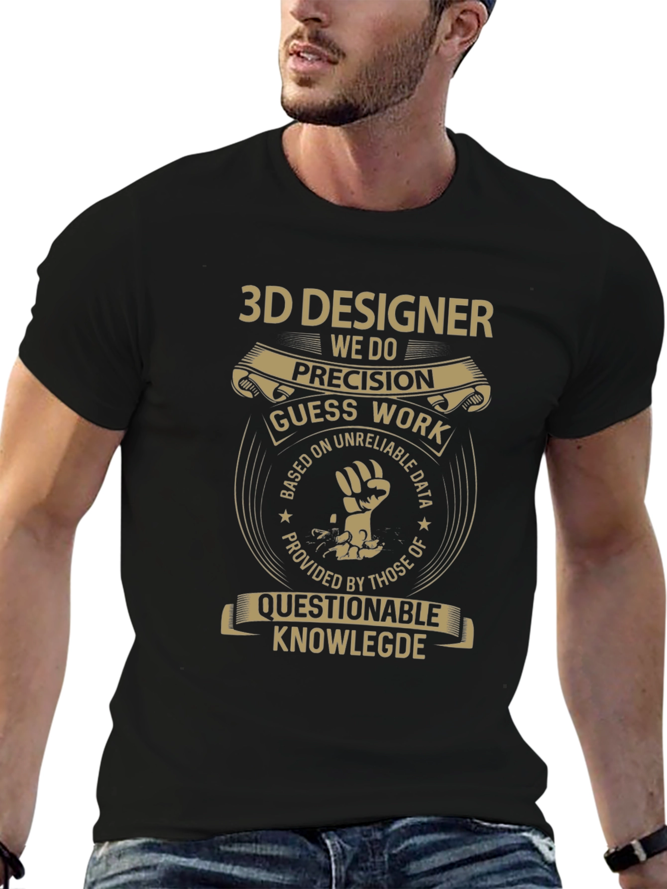 3D Designer Precision Graphic Tee