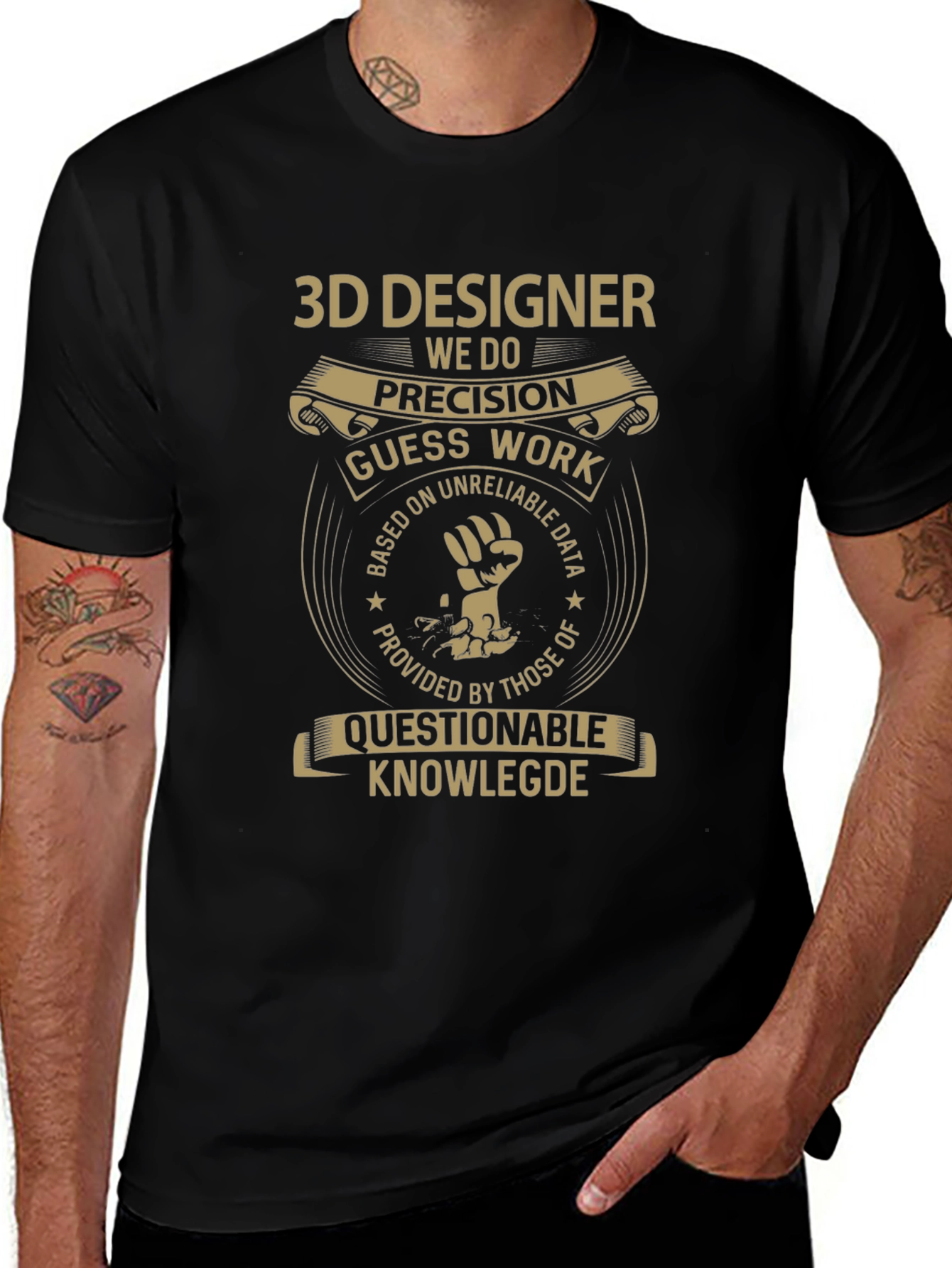 3D Designer Precision Graphic Tee