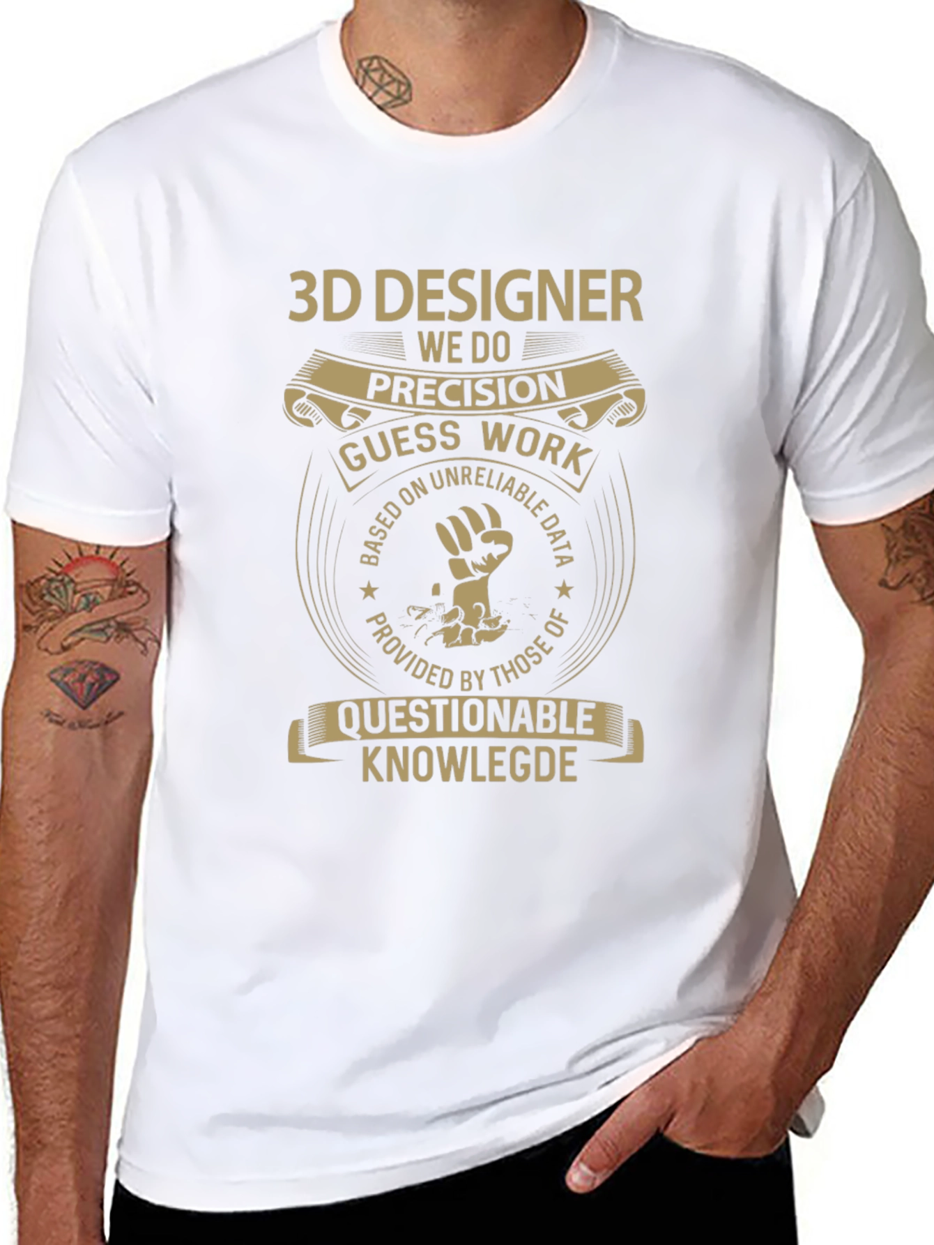 3D Designer Precision Graphic Tee