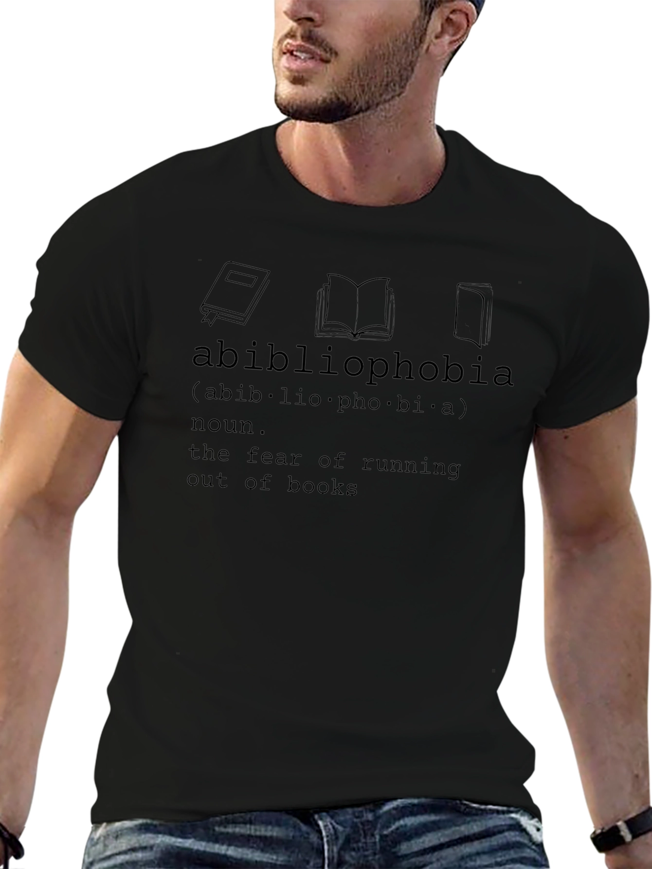 Abibliophobia T-Shirt - Fear of Running Out of Books