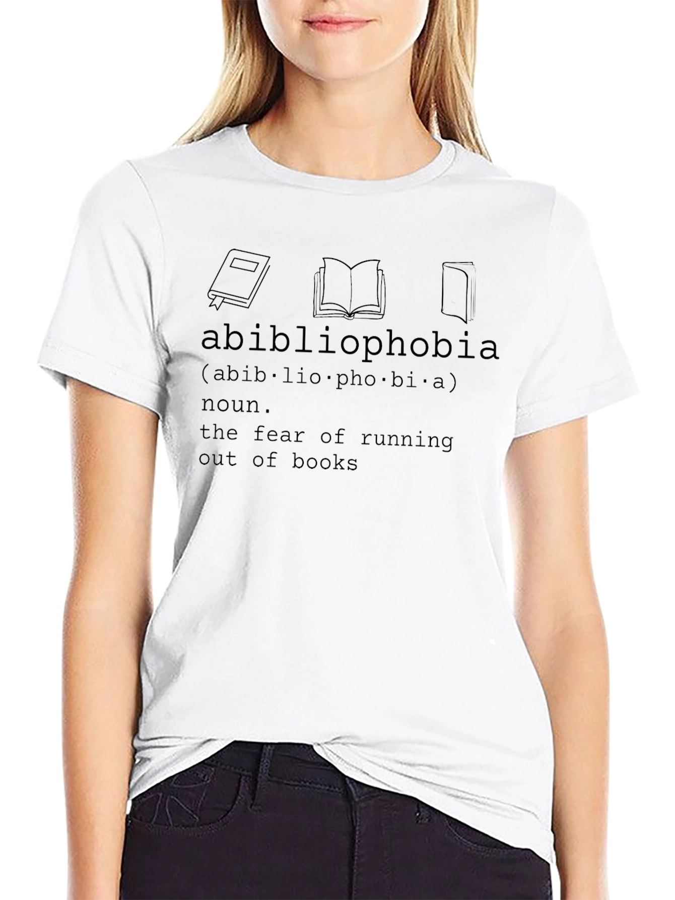 Abibliophobia T-Shirt - Fear of Running Out of Books