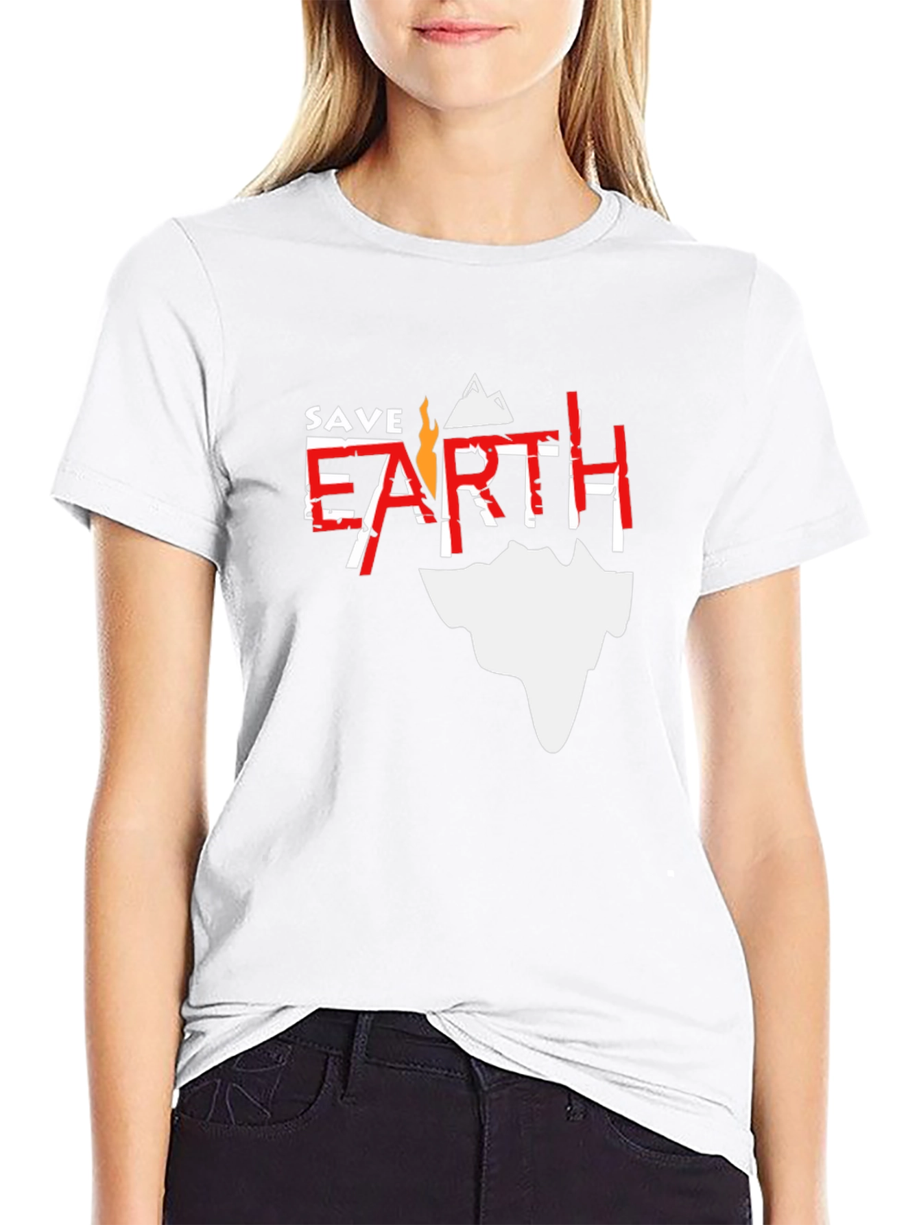 Save Earth Graphic Tee - Eco-Friendly Fashion