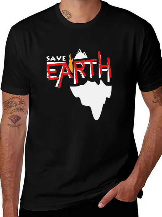 Save Earth Graphic Tee - Eco-Friendly Fashion