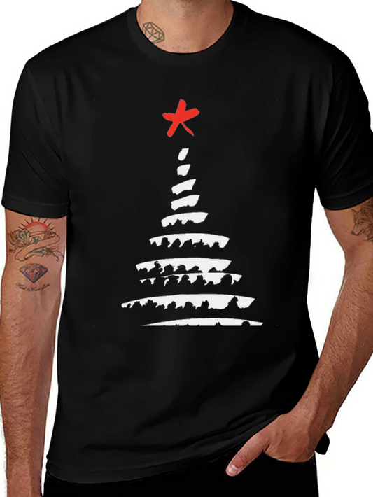 Abstract Christmas Tree Graphic Tee