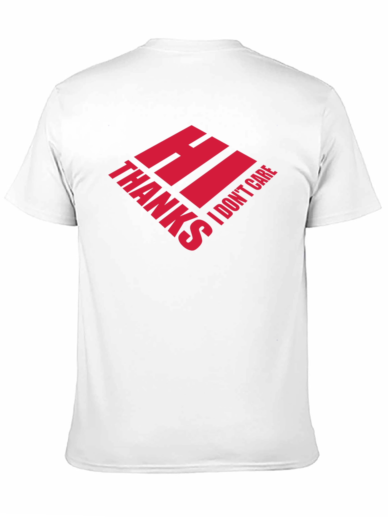 Hi Thanks I Dont Care Graphic Tee - Black