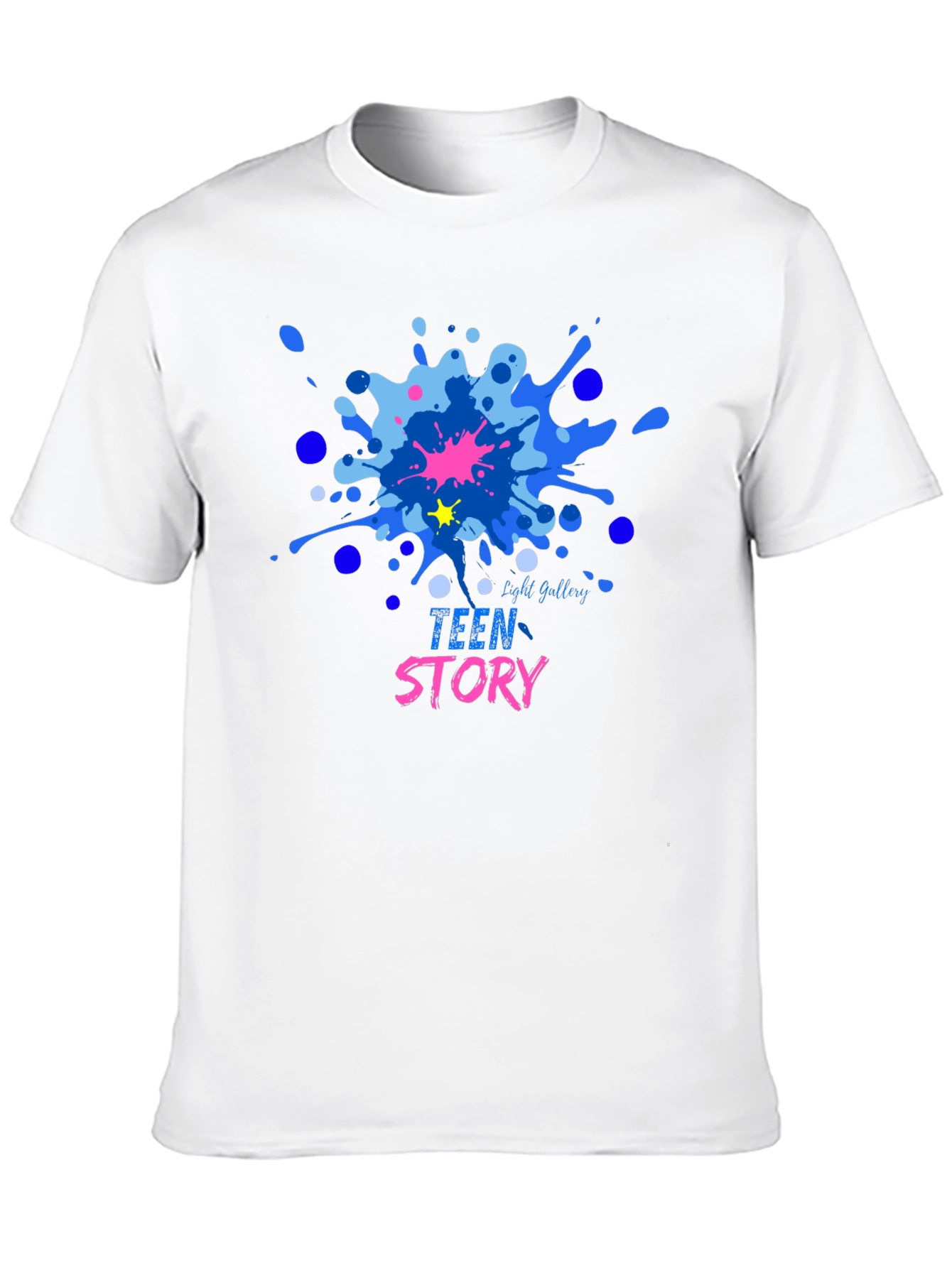 Teen Story Graphic Tee - Casual Cotton Shirt