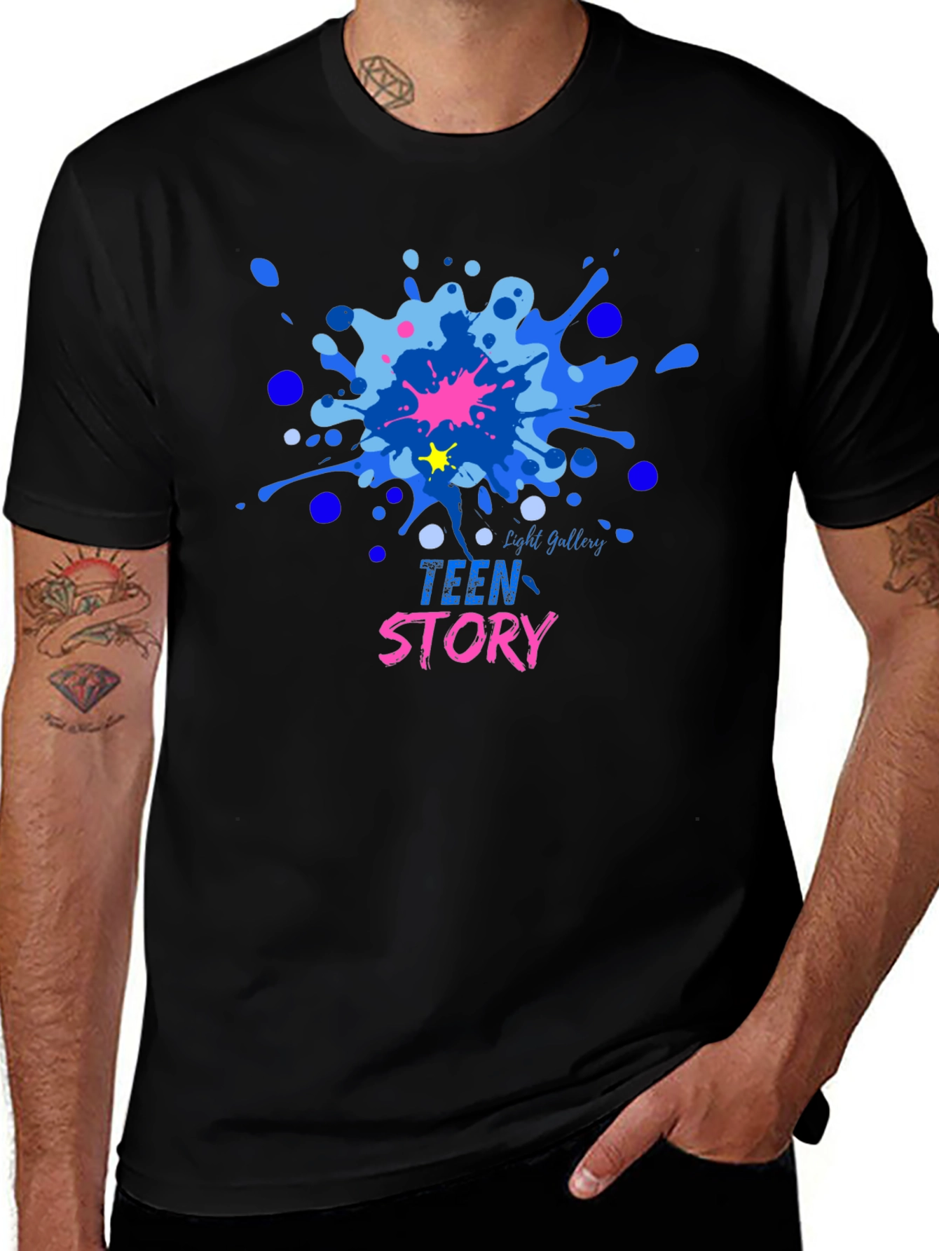 Teen Story Graphic Tee - Casual Cotton Shirt