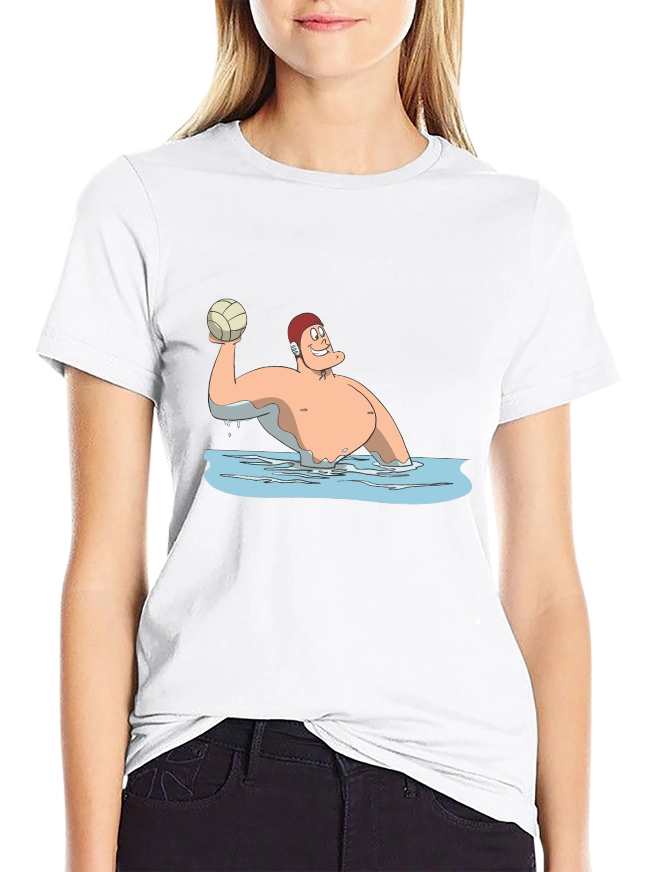 Water Polo Cartoon T-Shirt