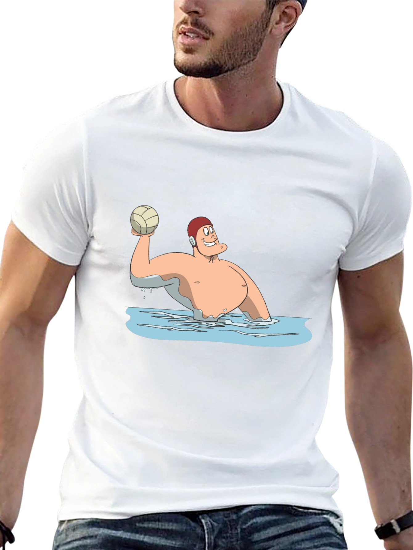 Water Polo Cartoon T-Shirt