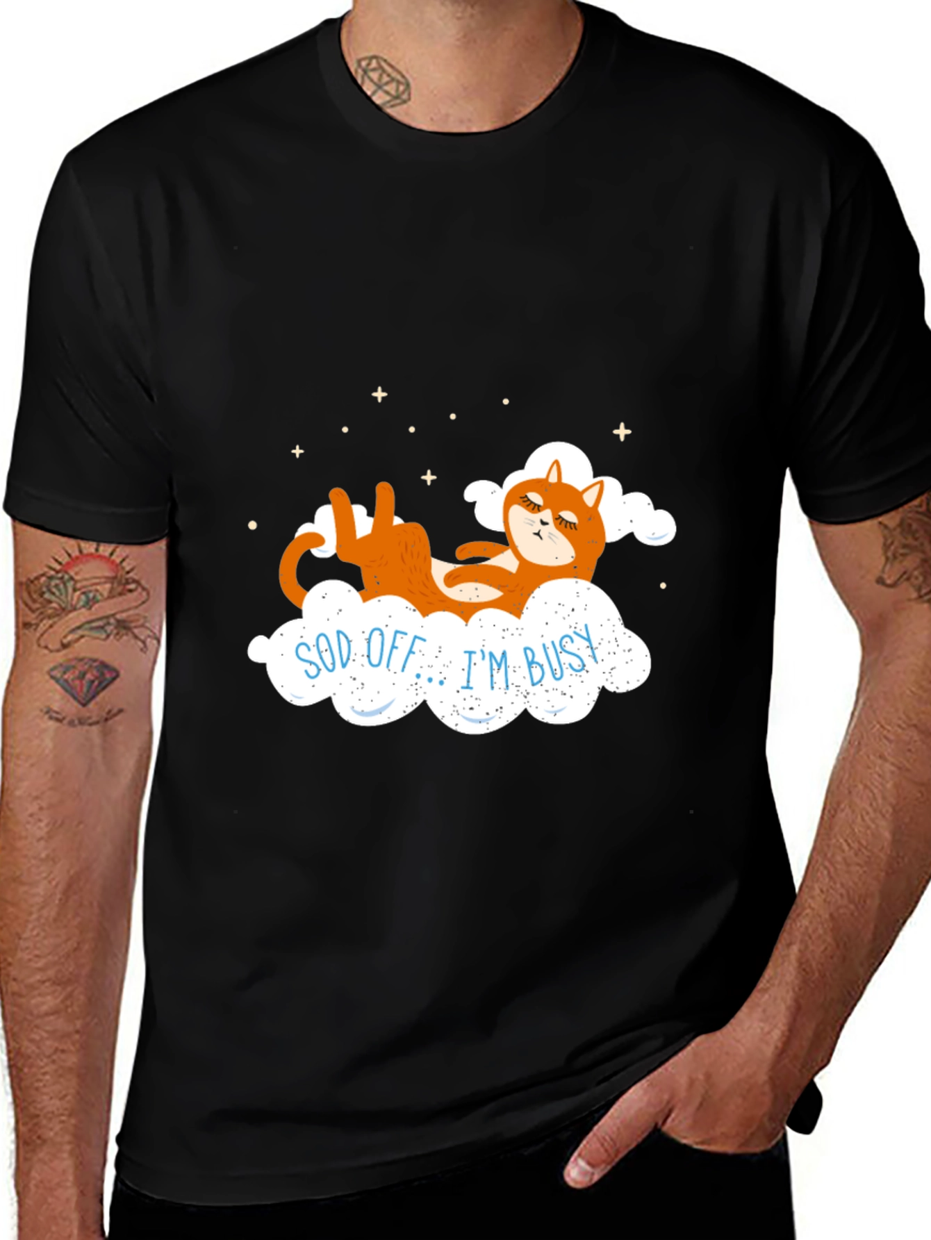 Sod Off Im Busy Funny Cat T-Shirt