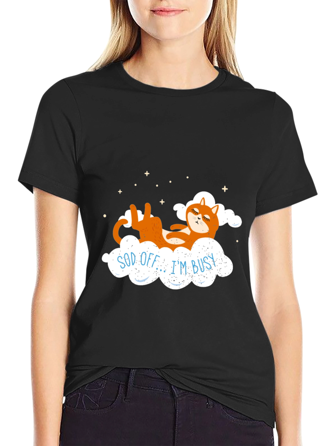 Sod Off Im Busy Funny Cat T-Shirt