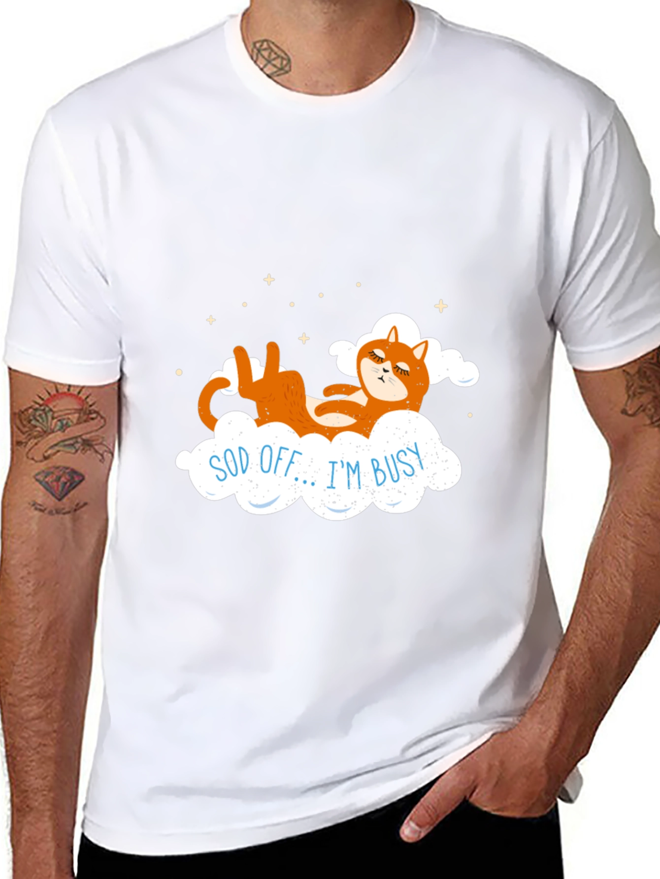Sod Off Im Busy Funny Cat T-Shirt