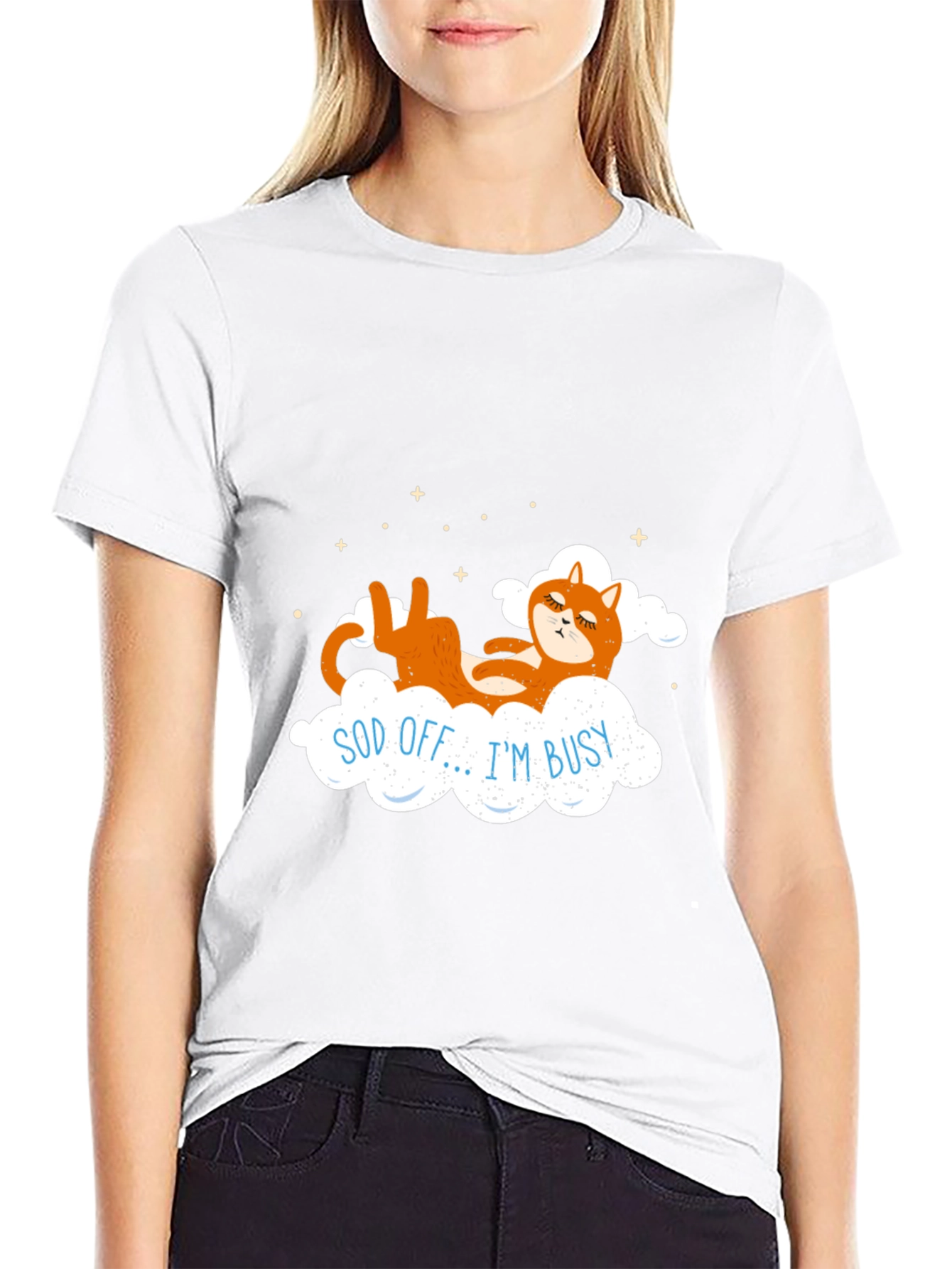 Sod Off Im Busy Funny Cat T-Shirt