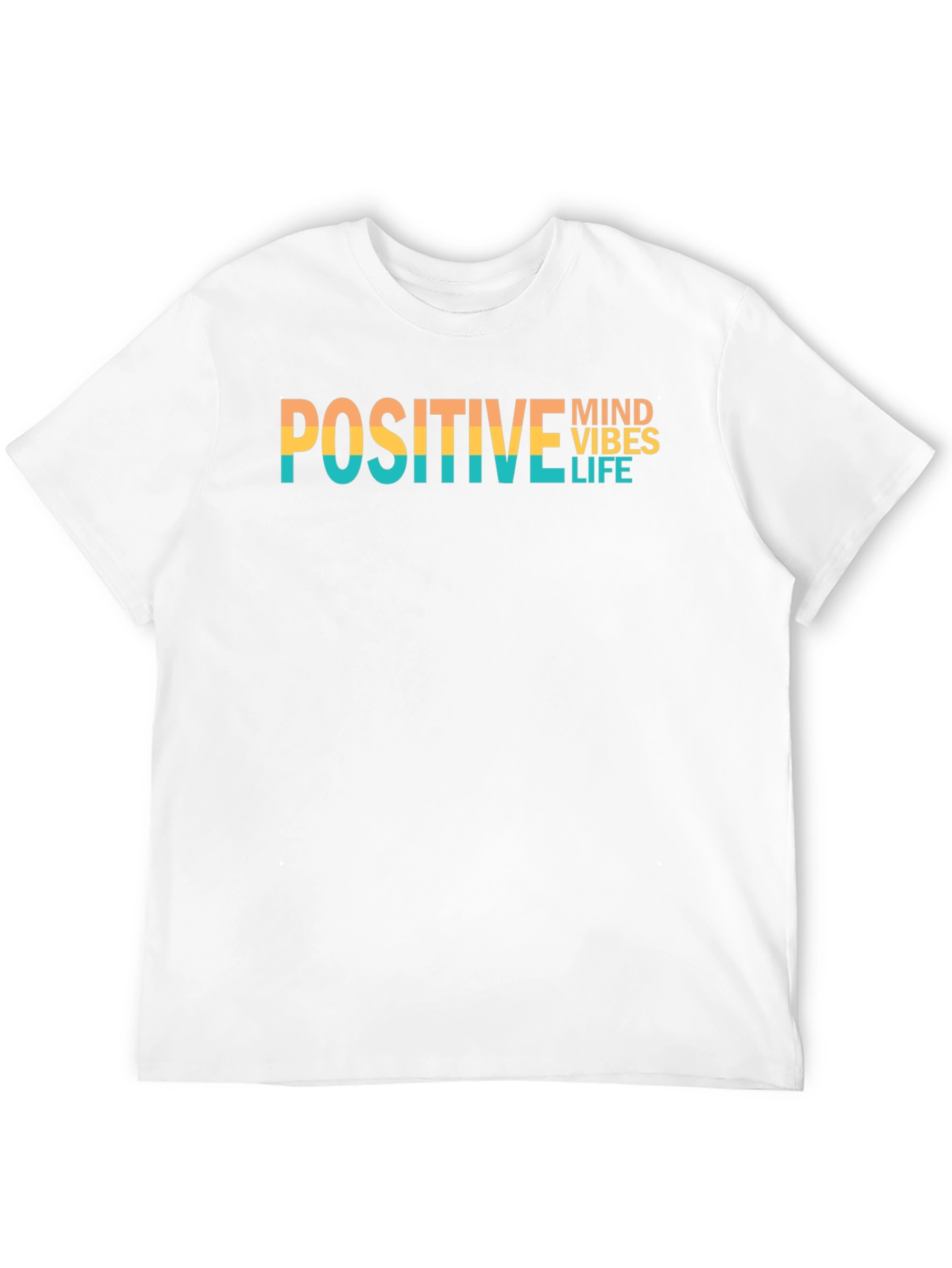 Positive Vibes Graphic Tee - Black Cotton T-Shirt