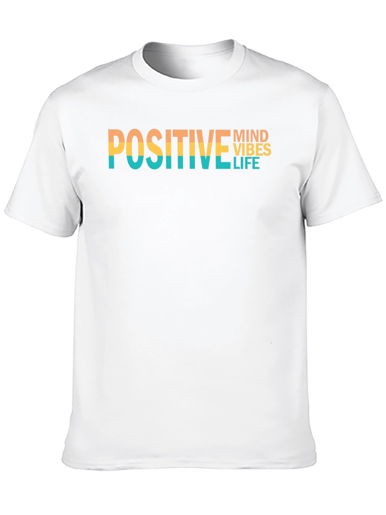 Positive Vibes Graphic Tee - Black Cotton T-Shirt
