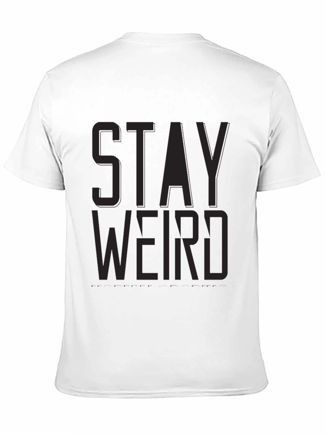 Stay Weird Graphic Tee - Cool Black T-Shirt